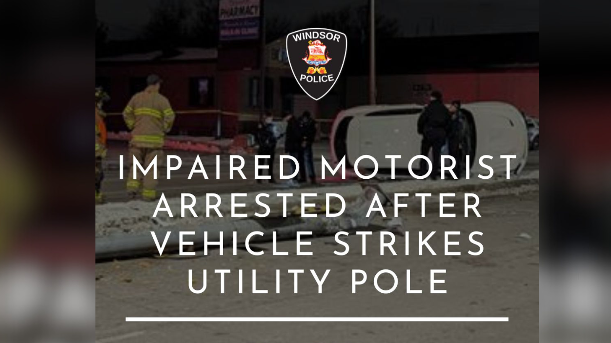 Man charged with impaired driving after SUV flips in east Windsor