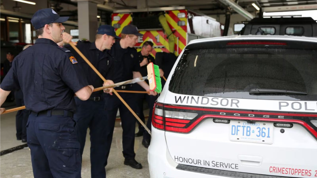 A bet is a bet: Windsor police collect winnings following Battle of the Bad