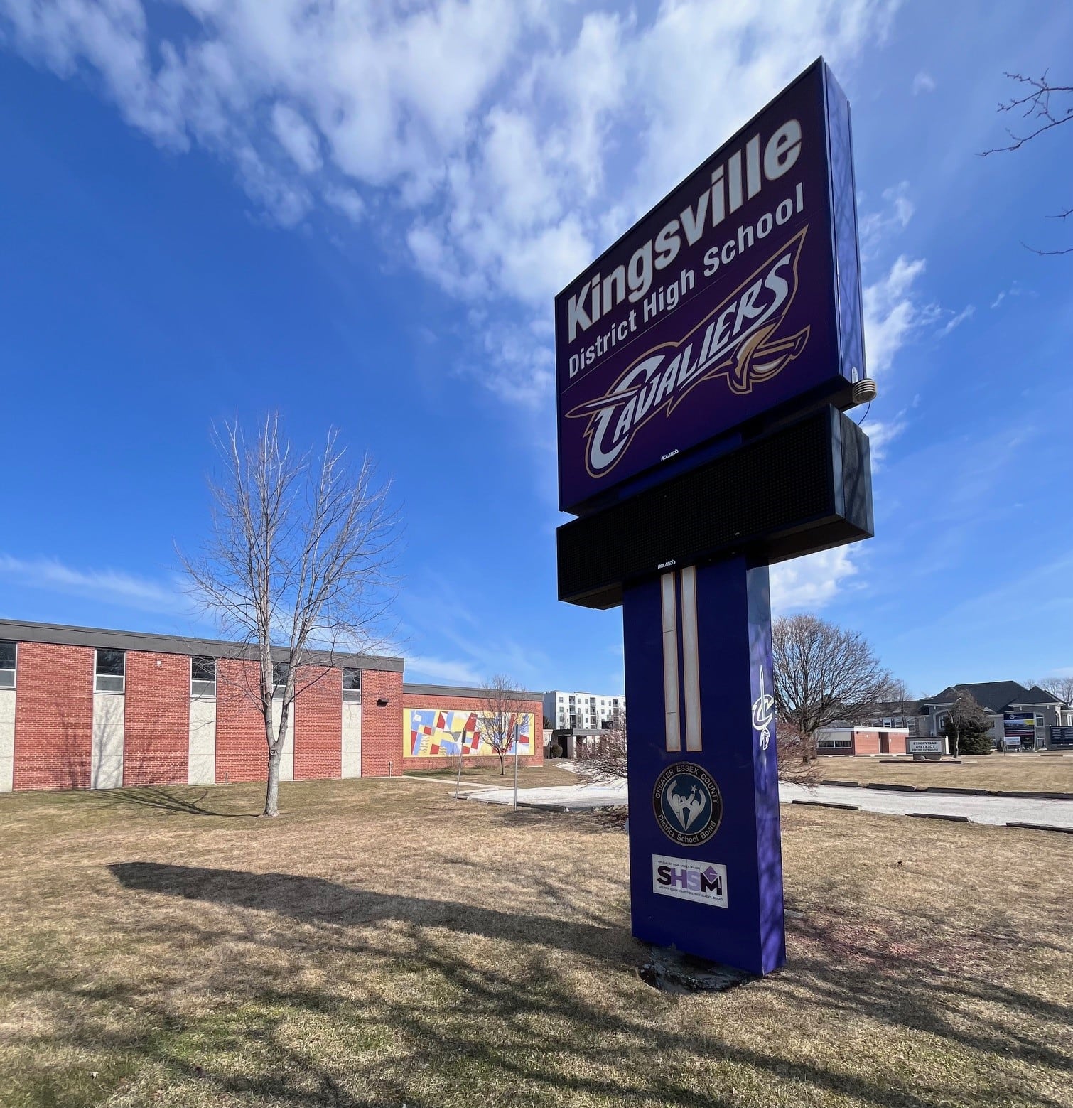 Former Kingsville District High School being demolished