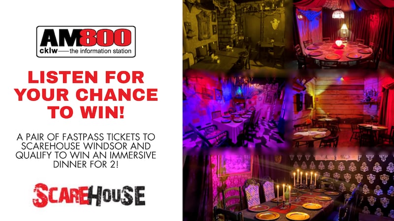Listen to Win Passes to Scarehouse Windsor - plus qualify for an Immersive Dinner for 2!