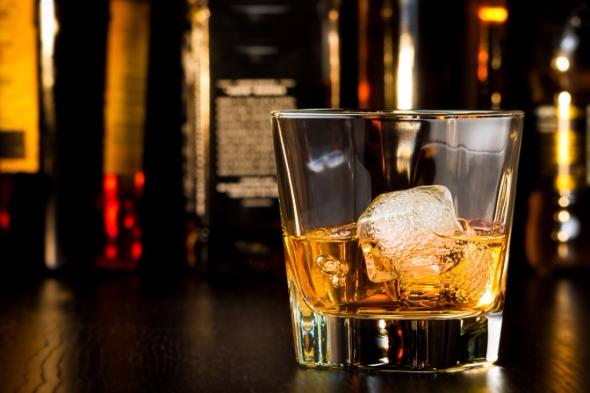 A stock photo of whisky in a glass.