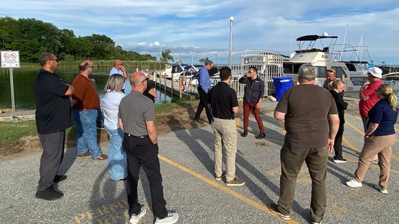 Essex council and administration take walking tour through Harrow and Colch