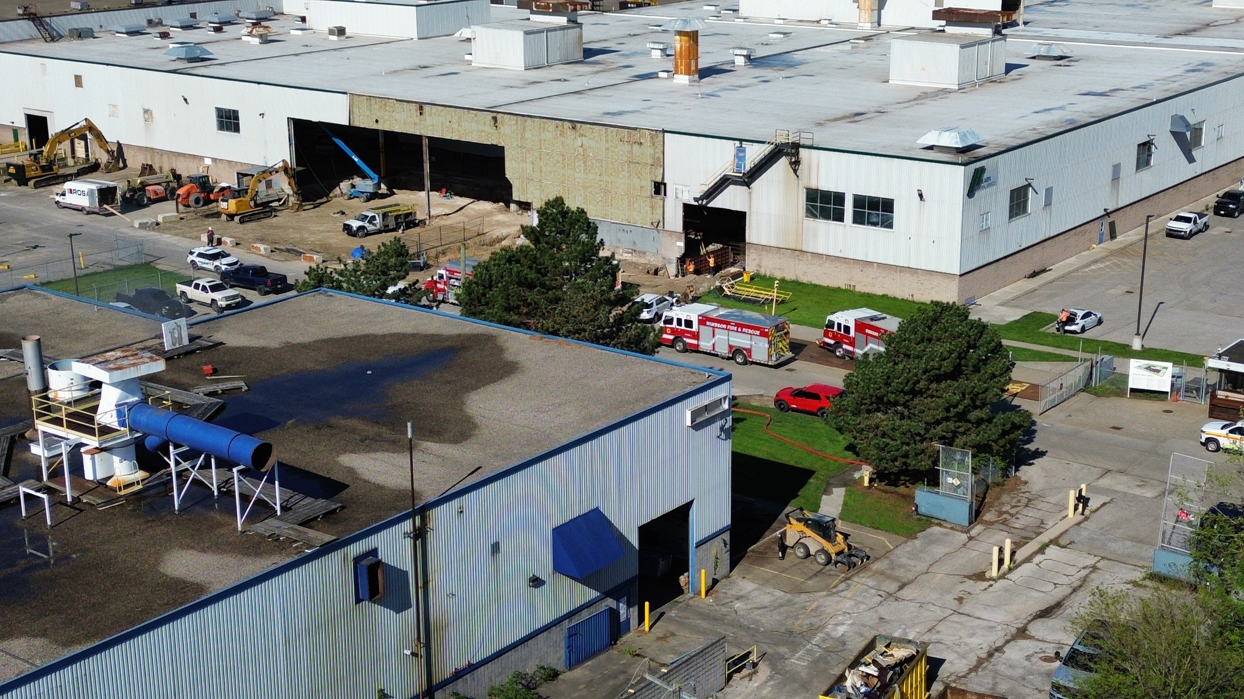 Welding spark triggers fire at Windsor plant