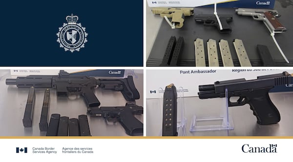 Multiple weapons seized at Ambassador Bridge, CBSA says