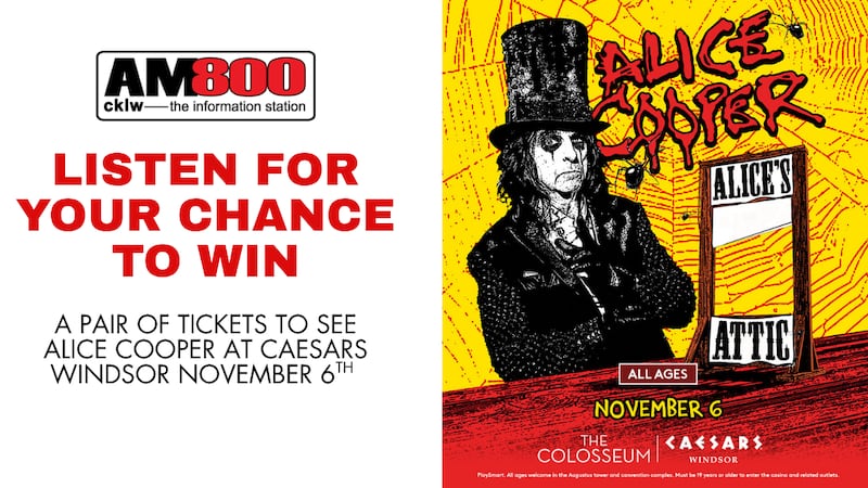 Listen for Your Chance to Win Alice Cooper Tickets