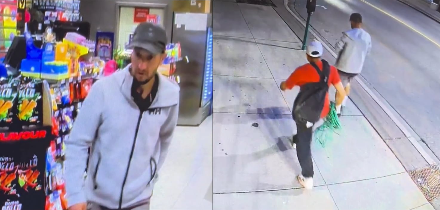 WATCH: Police look to identify two suspects following damage to electrical