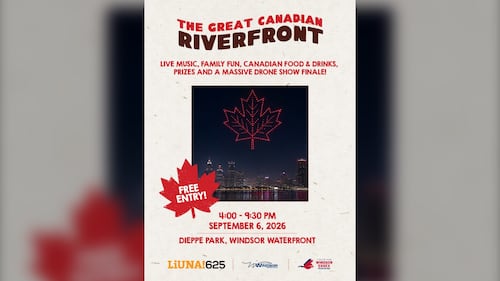 The Great Canadian Riverfront celebration to feature free drone show over the Detroit River