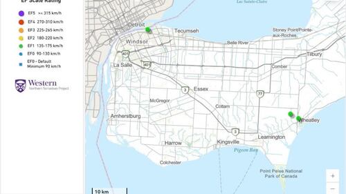 Two tornadoes and a downburst hit Windsor-Essex
